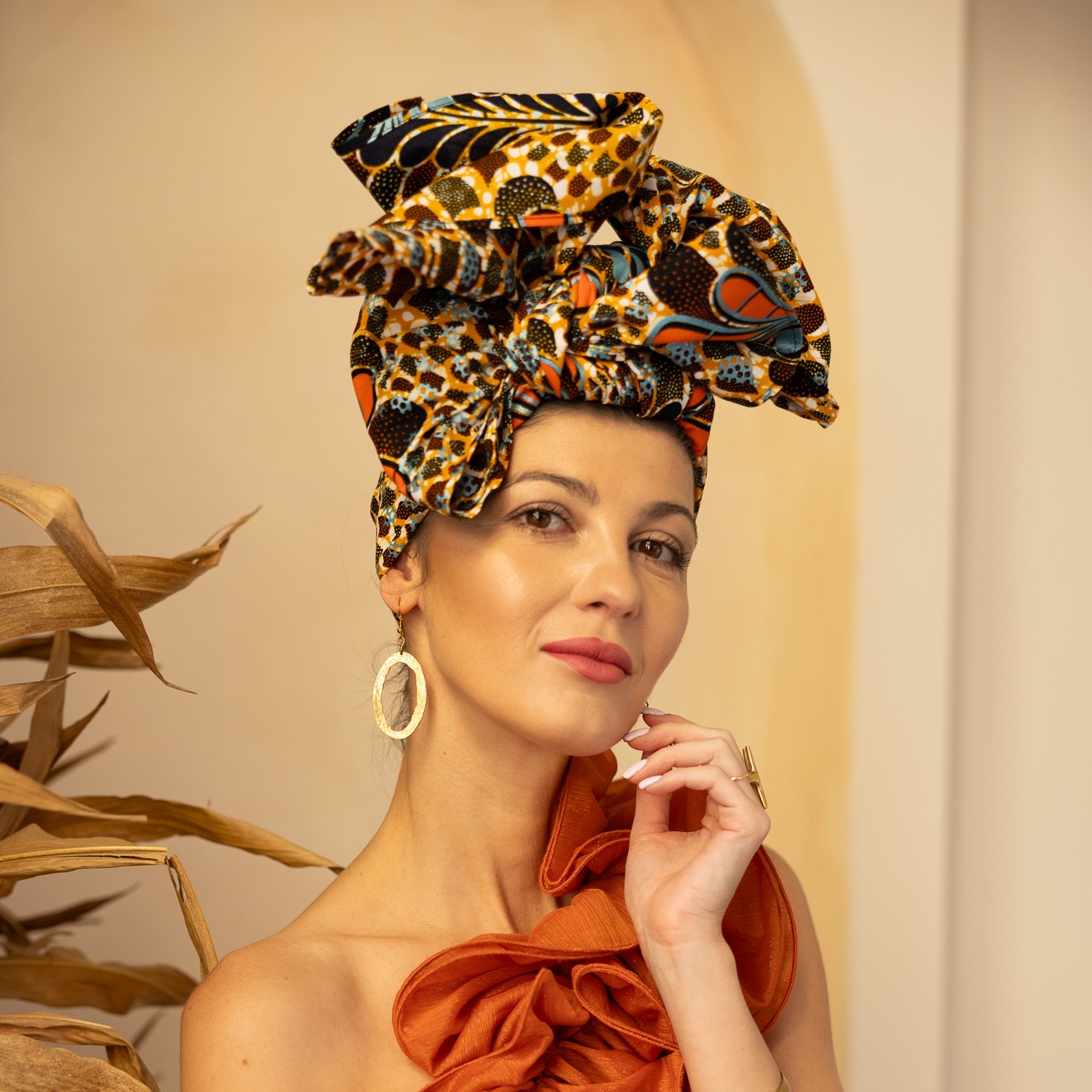 Chusta na afrykański turban CELEB - Zebra Store