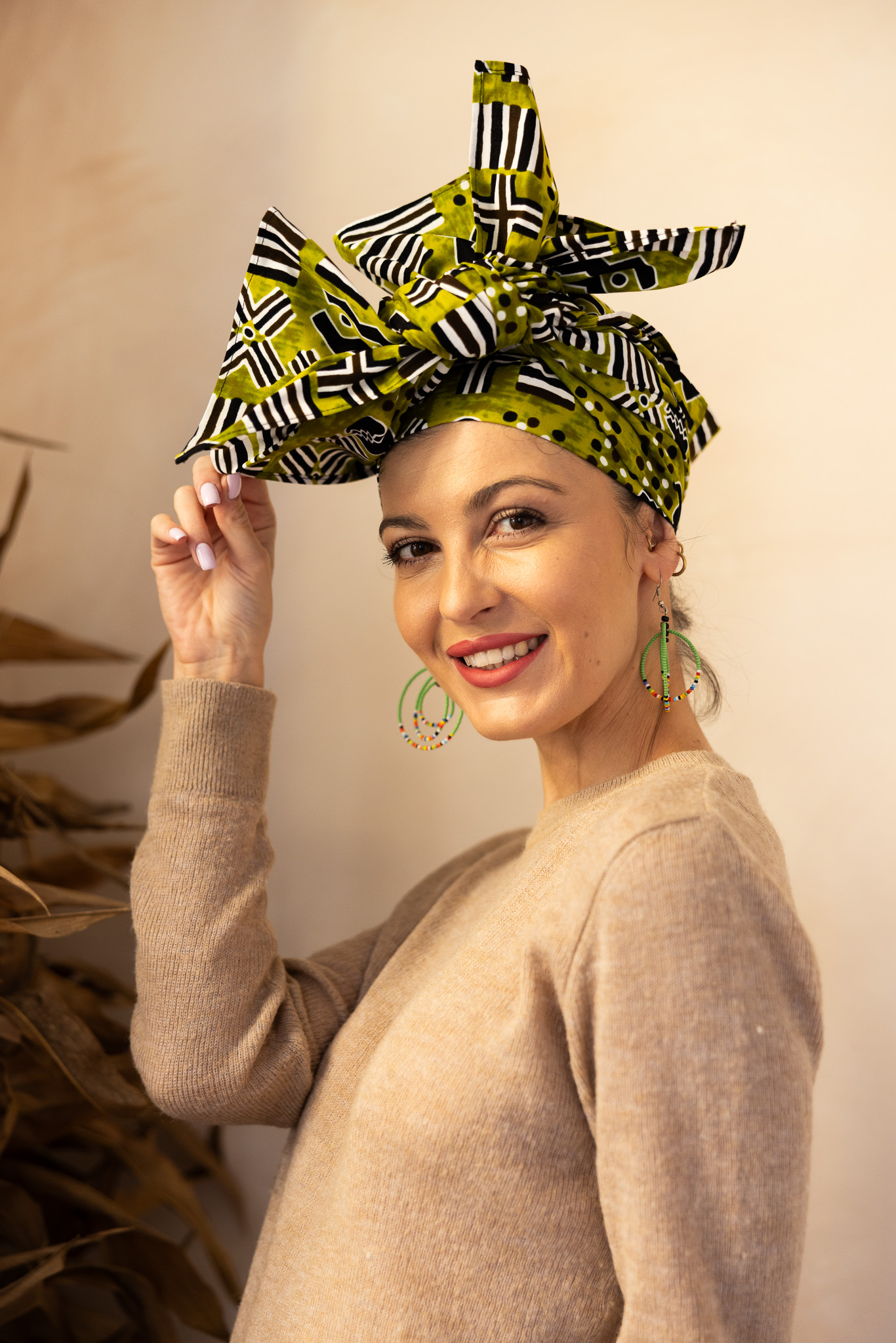 chusta na afrykański turban