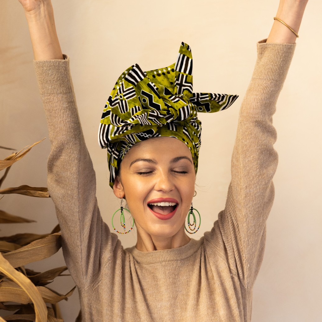 chusta na afrykański turban