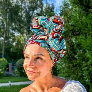 Funmilayo chusta na afrykański turban - Zebra Store