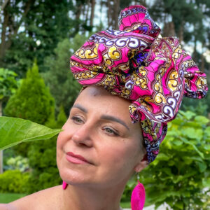 chusta na afrykański Turban Sakavalana II - Zebra Store